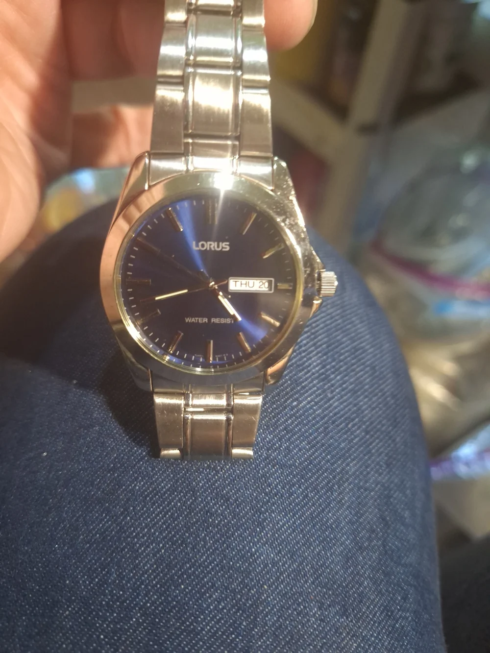 Lorus Classic Men’s Watch – Deep Blue Sunray Dial (New Battery!)